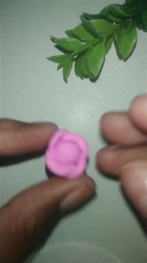 🌹 Handmade Rose from Clay#clay tutorial