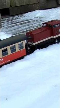 LGB Gartenbahn Harzer Schmalspurbahn V 100 im Schnee #gartenbahn #train #spurg #piko
