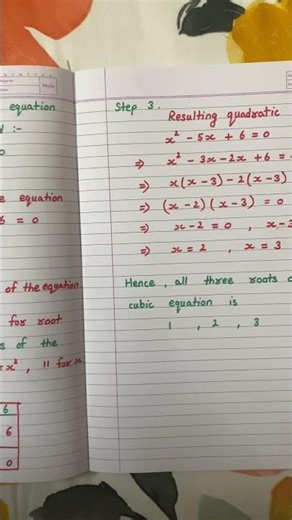 #maths #class9 #cubicequation #syntheticdivision