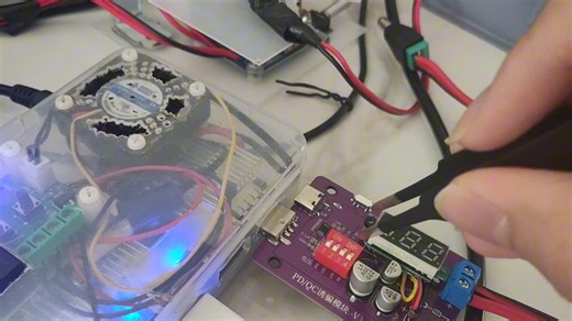 外置电压表PW6606芯片QC/PD诱骗电源模块