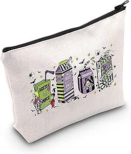 TSOTMO Horror Movie Merchandise Makeup Bag Scary Movie Fans Gift Spooky Gift Sandworm Ghost Gift (juice Bag)