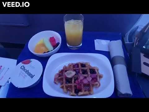 United Airlines B737 First Class Dinner IAH to SAN and Breakfast SAN to ORD