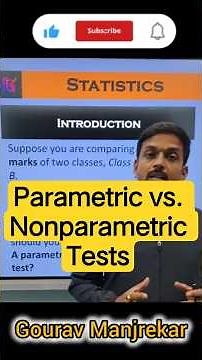 Parametric vs. Nonparametric Tests: Which is Best For You? #statistics #gouravmanjrekar