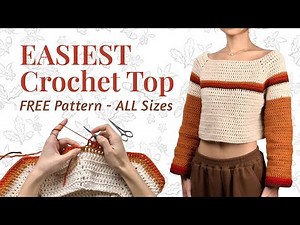 Crochet Top/Jumper (Raglan Sleeves) - Easy In-depth Tutorial for Beginners - FREE Pattern