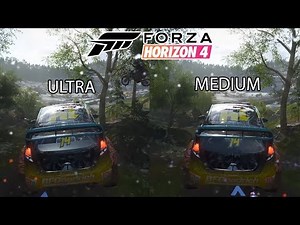 Forza Horizon 4 - Ultra vs Medium Graphics - PC Version [1080p]
