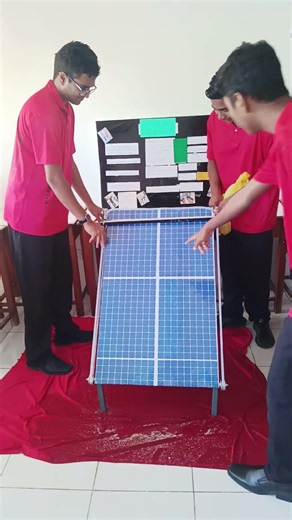 School Science Fair Project - Multifunctional solar panel cleaning ROBOT#school #science #physics
