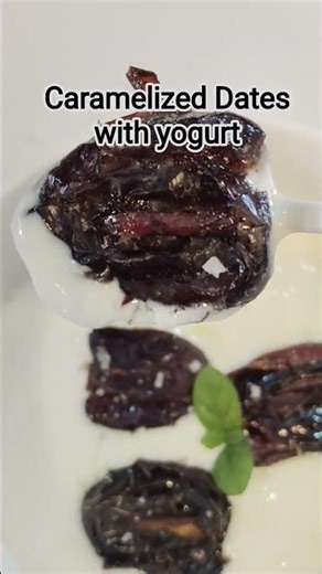 Caramelized dates with yogurt #loveyourgut #food #gut#breskfast #quickrecipe
