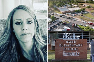 Family members mourn in Uvalde, Texas, after mass shooting at elementary school in May 2022