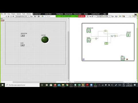 CICLO WHILE ARRANQUE Y PARO DE MOTOR CON LABVIEW