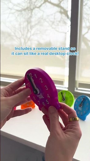 Add a splash of color to time-telling lessons! 🌈