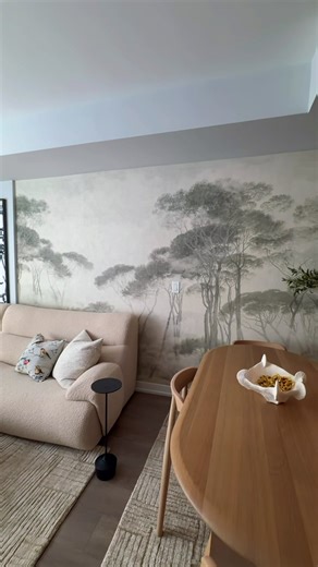 ✨ PREMIUM CONDO TRANSFORMATION ✨ This project is all about atmosphere, style, and creating a space you truly enjoy coming home to 🤍 We completed a full transformation — 6 walls, each designed with intention and detail: 🌿 Soft misty forest textures bring calm and depth to the hallway 🌸 Elegant floral designs with birds add warmth and sophistication 🤍 Neutral tones perfectly match the furniture and lighting 🪞 Mirrors visually expand the space and enhance the overall design Every detail works 