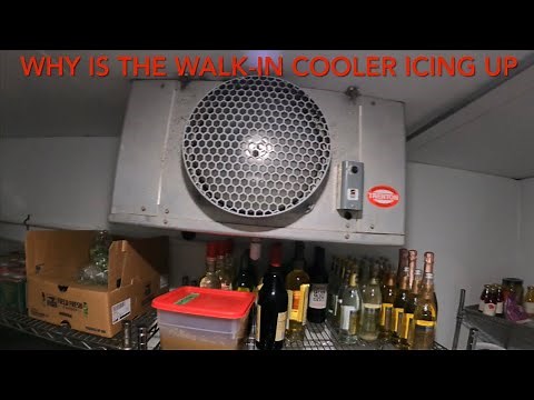 Why is the walk-in cooler icing up