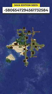Village & ocean ruins island – crazy Minecraft 1.21 Java seed