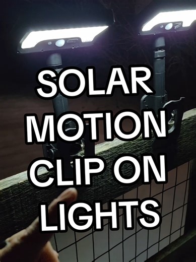 Solar Motion Clip-On Lights for Easy Outdoor Security