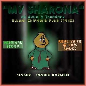 JANICE KARMAN singing AS THEODORE SEVILLE in Chipmunk Punk “My Sharona” | Real Voice And Speed