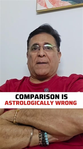 Comparison is astrologically wrong