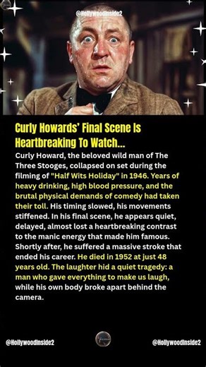 Curly Howards’ Final Scene Is Heartbreaking To Watch… #shorts