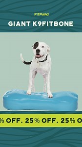 Take your pup’s fitness and training to the next level with 25% OFF* Giant K9FitBones! 🏋️‍♂️ These versatile balance tools help dogs of all sizes improve strength, stability, and body awareness—while making training fun and rewarding! 💪 Why Giant K9FitBone? ✅ Builds core strength & balance ✅ Supports obedience & rehab exercises ✅ Engages dogs with fun, interactive training Limited-Time Offer – Shop Now & Save 25%! 🐾 Training Tip: Place treats at different ends of the Giant K9FitBone to encour