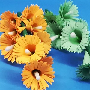 87K views · 101 reactions | Stick Flower Making Very Easy Tutorial. #flowermaking | Origami Art & Crafts | Facebook