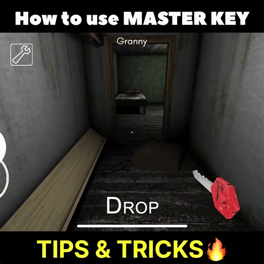 Where To use master key 🔑 in granny horror game #grannyvsgrannygame #granny #cartoon #horror #short