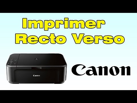 Comment imprimer recto verso imprimante Canon
