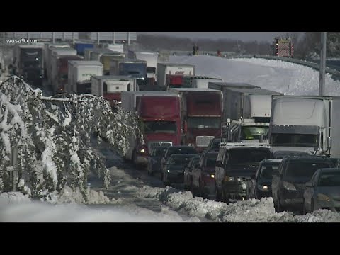 Drivers stranded on I-95 for more than 24 hours after storm wreaks havoc