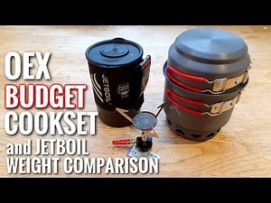 OEX SOLA X COOKSET / ETNA STOVE (First Look Review) & Jet Boil Weight Comparison