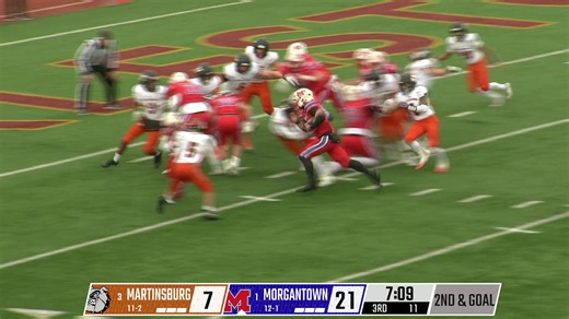 34K views · 163 reactions | Maddox Twigg scores his 4th TD of the game as Morgantown goes up 28-7 Watch LIVE NOW! Stream from a Computer: https://www.wvmetronewstv.com/events/class-aaaa-martinsburg-3-vs-morgantown-1-12-5-at-11-30-am Download MetroNews Television on iPhone, iPad, Android, Apple TV, Roku, Fire TV and select Smart TV’s. | MetroNews Sports | Facebook