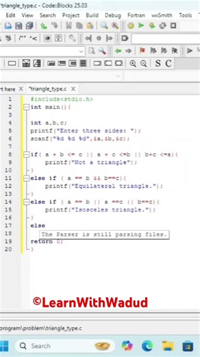 Triangle Type in C#shorts #programming