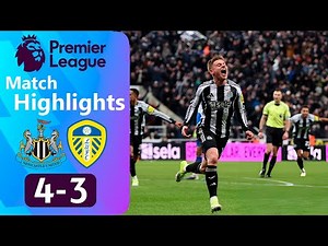 Newcastle vs Leeds United | 4-3 | Highlights | Premier League 2025/26 | Harvey Barnes Goal 90' +12