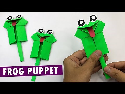 "How to Make an Origami Frog Puppet | Easy Paper Craft Tutorial for Beginners 🐸✨"