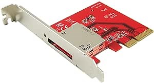 Ableconn PEX-CF106 PCI Express 3.0 x4 Host Adapter Card for CFexpress & XQD Memory Card