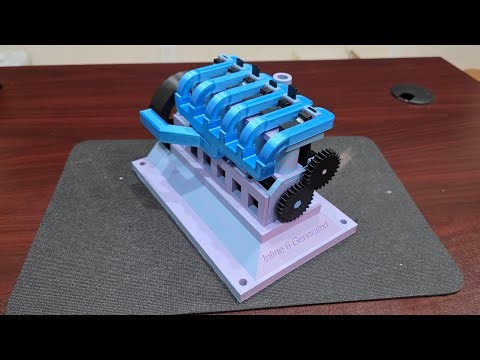 Miniature 3d Printed Inline 6 Engine