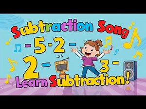 Learn Subtraction with Music! Easy Math Song for Kids