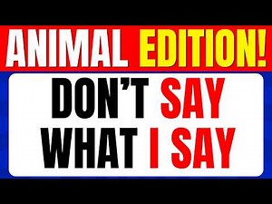 Avoid Saying the Same Thing as Me! 🐾 Animal Edition Mega Challenge | 80 Animal Quiz