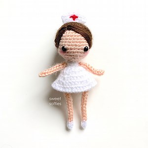 Sweet Softies: Nurse Pixie Doll (Free Amigurumi Crochet Pattern)