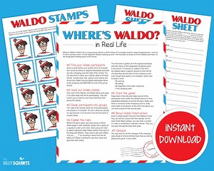 Where's Waldo Real Life Group Game: LDS Youth Activity (PDF Download) - Etsy