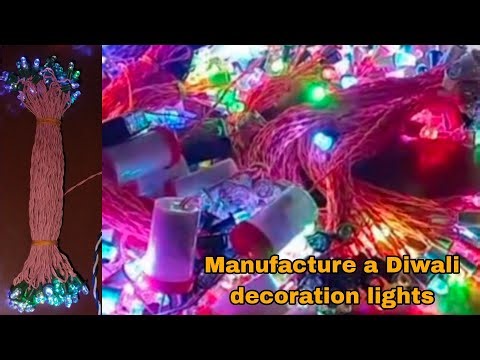 How To Make RGB Chain At Home Decoration Light | Using 50 piece LED | Diwali Special