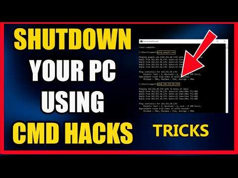 Shutdown Your Computer Using CMD Tricks