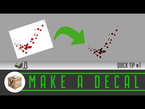How to make Decals with gimp