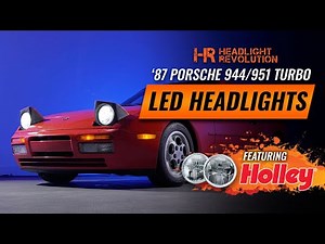 Enhance Your Porsche 944 With Holley RetroBright 7" Round LED Headlights | Classic Car Upgrades