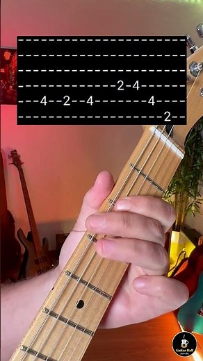 {TAB} Thriller - Michael Jackson 🧟🕺🧟‍♀️ (Intro Main Riff Guitar Tab) #michaeljackson #tabs #riff