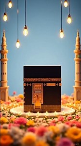 Beautiful 3D dioramas of Kaaba with the amazing D'ua of Ghulam Mustafa Qadri | #islamicshorts