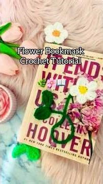 Flower bookmark crochet tutorial #crochettutorial #crochetpattern