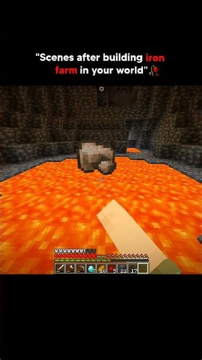 Iron farms are useful tbh 😃 #shorts #shortsfeed #minecraft #ironfarm #iron