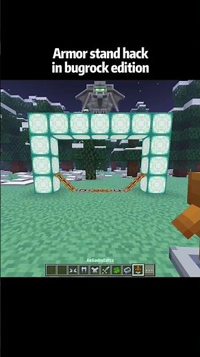 Minecraft: Fighting Armor Stand Hack in Bugrock Edition