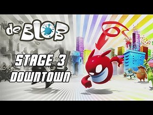 de Blob - Stage 3: Downtown (100% Collection) Walkthrough [HD]
