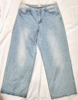 Forever 21 Premium Wide Leg Rhinestone Jeans Embellished Bling Women's Size 16 | eBay