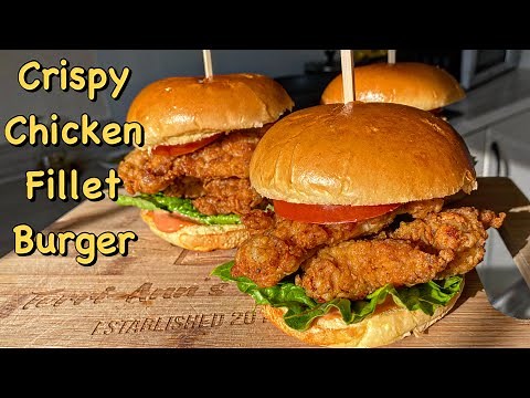 Crispy Chicken fillet burger, this recipe is the best in the world❗️