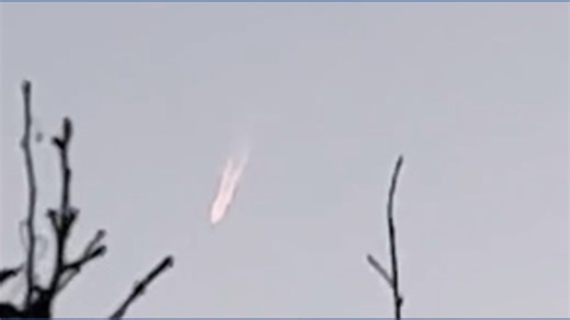 Giant NASA satellite falling from Earth's atmosphere was caught on camera